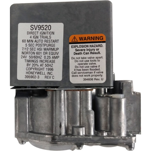 Lennox 28M95 Gas Valve 1/2" SV9520H - Alternate / Replacement Part Numbers: RS45390-002, 20430701