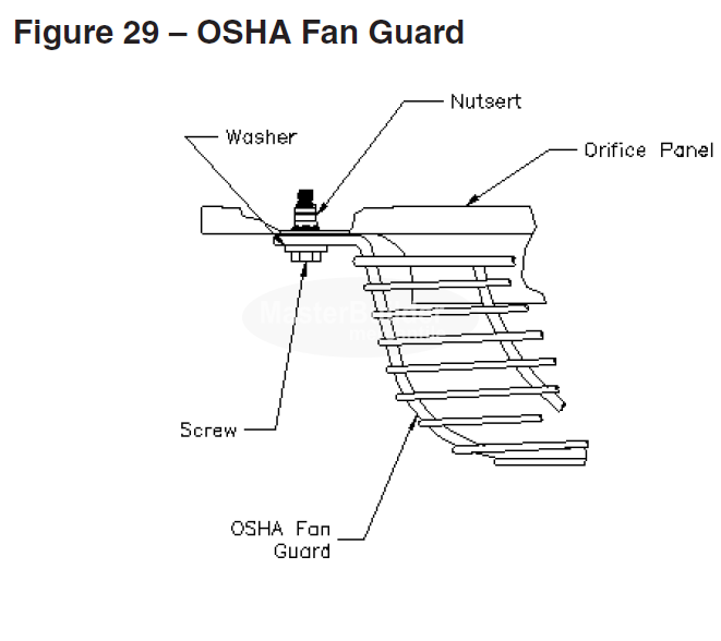 Beacon-Morris 46R703200200 OSHA Fan Guard for Vertical Steam/Hot Water