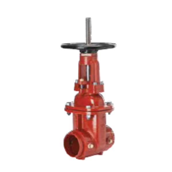Zurn Wilkins 48OSYG Resilient Wedge Gate Valve, Open Stem & Yoke, Groove x Groove Connection
