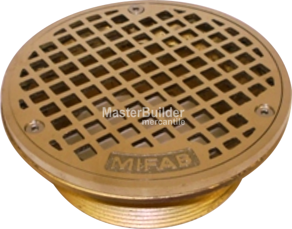 MIFAB 7-1 7" Diameter Nickel Bronze Light-Duty Grid Strainer