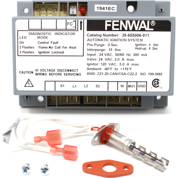 NTI 82058 Ignition Module Including Igniter / Ignitor - Fenwal 35-655006-011