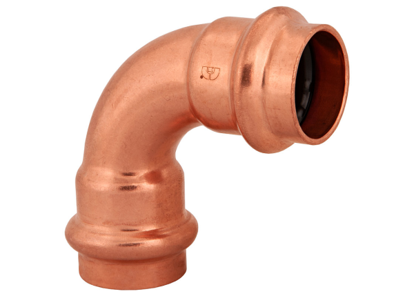 BMI 1/2" Wrot Copper Press-Fit 90 Degree Elbow Fitting Item 47304 