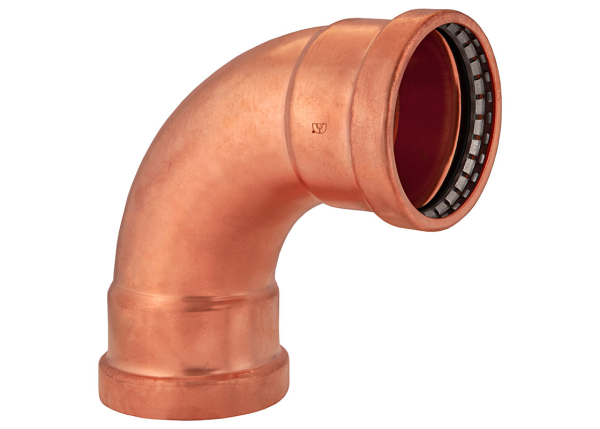 BMI 2-1/2" Wrot Copper Press-Fit 90 Degree Elbow Fitting Item 47310 