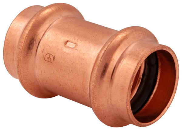 BMI 1-1/2" Wrot Copper Press-Fit Coupling Dot Stop Fitting Item 47008 