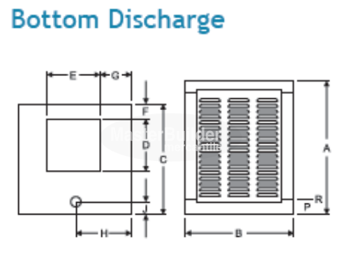 Phoenix UFD650A Evaporative Cooler Bottom Discharge Frigiking Series (U.L Listed)