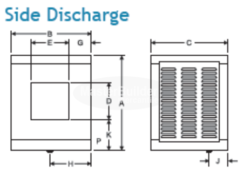 Phoenix UFS650A Evaporative Cooler Side Discharge Frigiking Series (U.L. Listed)