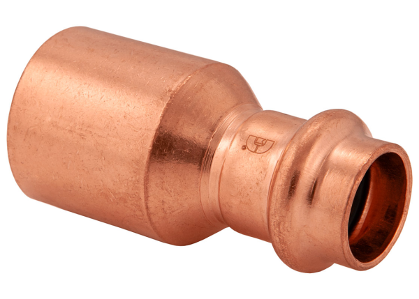 BMI 1-1/2" x 3/4" Wrot Copper Press-Fit FTG x P Bushing Fitting Item 47137 