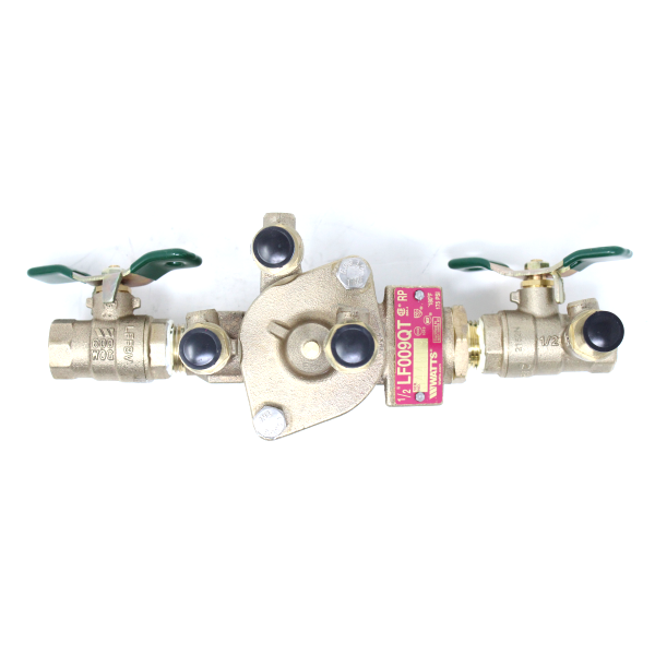 Watts LF009-QT 1/2" Lead Free Reduced Pressure Zone Backflow Preventer Assembly 0391002