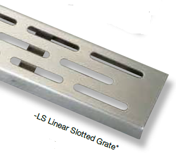 Zurn ZS880-32 Stainless Steel Linear Shower Trench Drain - 32" Long -LS Linear Slotted Grate