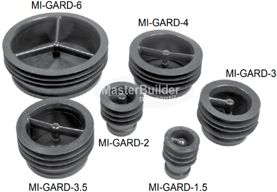 MIFAB MI-GARD-35 Floor Drain Trap Seal For 3-1/2" Pipe Size
