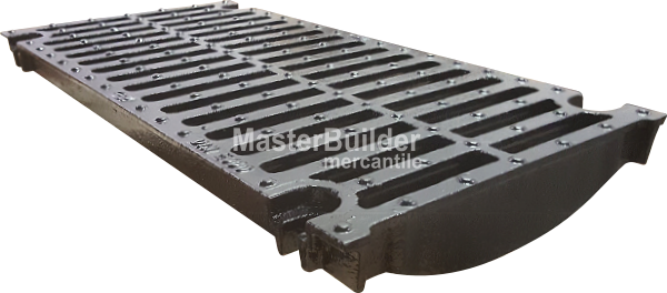 Zurn P12-GDE 12" Wide x 24" Long Ductile Iron Galvanized Slotted Grate, Class E, Special-Duty