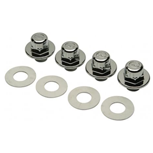 Zurn P1203-FINISH TRIM Chrome Cap Nuts for Wall Hung Toilet Carrier (Bag of 4)
