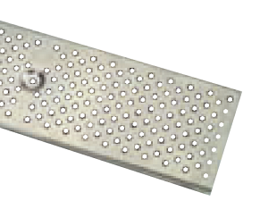Zurn P6-RPSC40 6" Wide Reinforced Fabricated 304 Stainless Steel Perforated Grate Class C