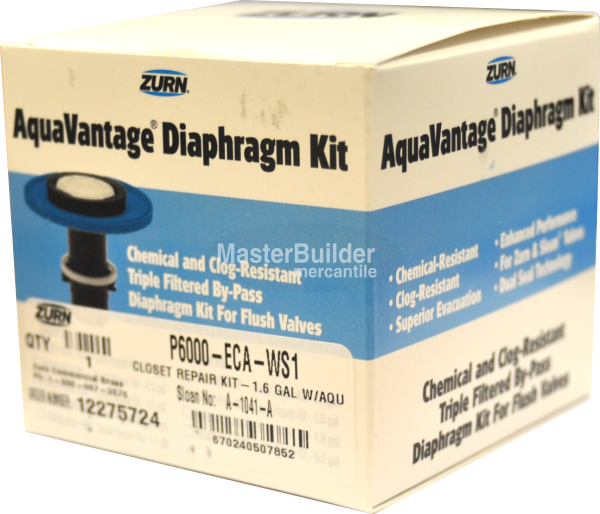 Zurn P6000-ECA-WS1 1.6 GPF AquaVantage® Water Closet Flush Valve Diaphragm Repair Kit