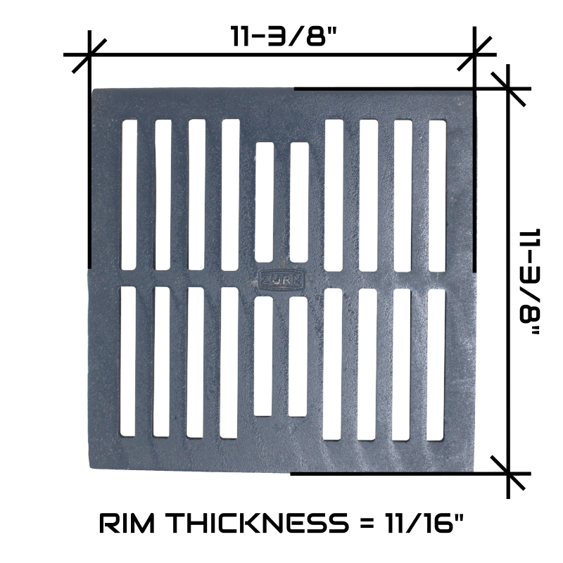 Zurn P610-H-Grate Z610 Series Replacement Cast Iron Slotted Grate - IN STOCK