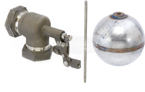 Control Devices R1380-1-1/2-5-N 1-1/2" Stainless Steel Float Valve Assembly