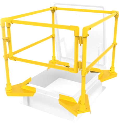 Acudor RGS Roof Hatch Safety Rail Designed to Meet OSHA Standard