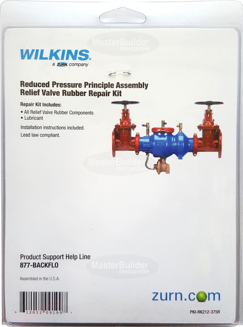 Zurn Wilkins RK212-375R Relief Rubber Repair Kit