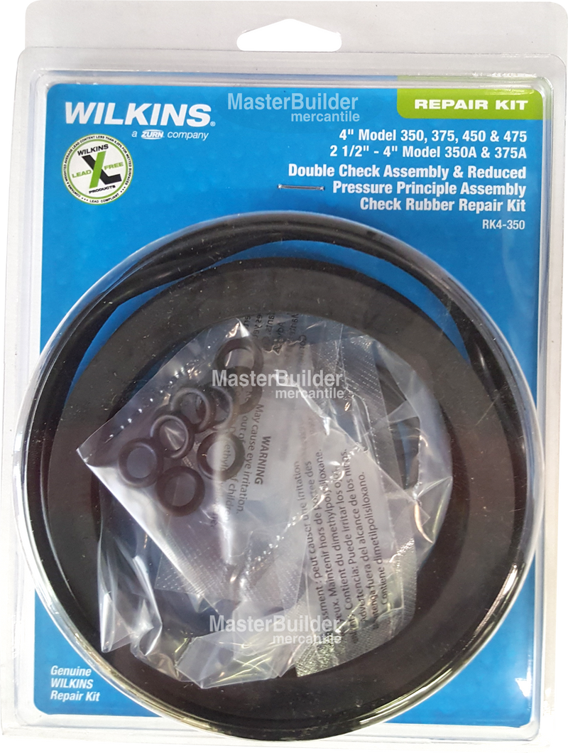 Zurn Wilkins RK4-350 Check Rubber Repair Kit