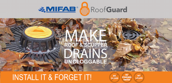 Mifab RG2016DD RoofGuard 19" Poly Universal Replacement Roof Drain Dome