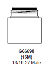 Zurn G66698 (16M) 1.0 GPM Salida de pulverización laminar compensadora de presión resistente al vandalismo macho