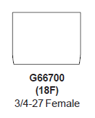 Zurn G66700 (18F) 1.5 GPM Vandal-Resistant Pressure Compensating Laminar Flow Outlet Female