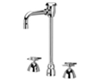 Zurn Z831T2-XL Lead-Free Widespread Faucet with 4-1/2" Vacuum Breaker Spout and Four Arm Handles