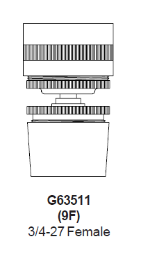 Zurn G63511 (9F) 2.2 GPM Laminar Flow Rotating Spray Aerator Female