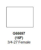 Zurn G66697 (16F) 1.0 GPM Vandal-Resistant Pressure Compensating Laminar Spray Outlet Female