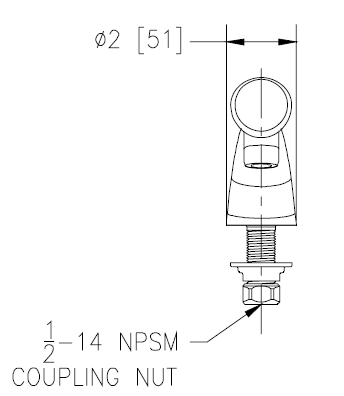 Zurn Z86300-XL Single Hole Single Push Button Metering Faucet