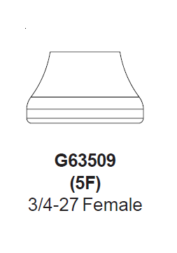 Zurn G63509 (5F) 2.0 GPM Rosette Spray Outlet Female