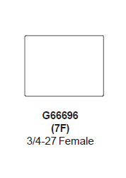 Zurn G66696 (7F) 1.0 GPM Pressure Compensating Laminar Spray Outlet Female