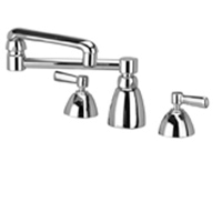 Zurn Z831K1-XL Lead-Free Widespread Faucet with 13" Double-Jointed Spout and Lever Handles