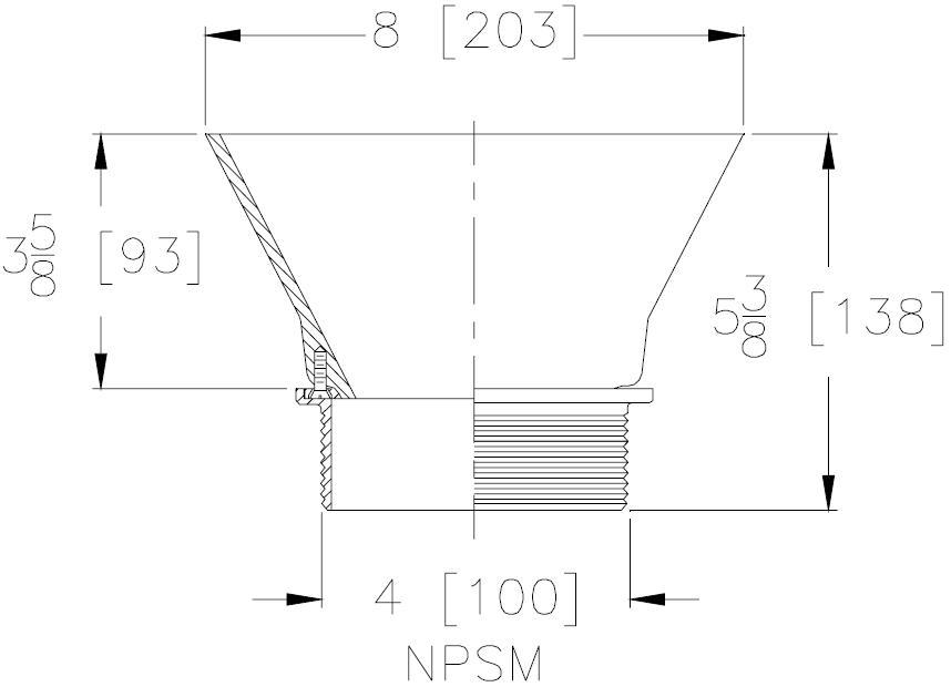 Zurn ZN400-BF Round Nickel Bronze Floor Drain Strainer with Oval Funnel