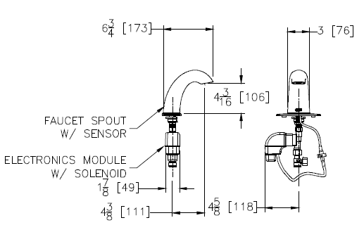 Zurn Z6930-XL-SSH AquaSense® Sensor Faucet