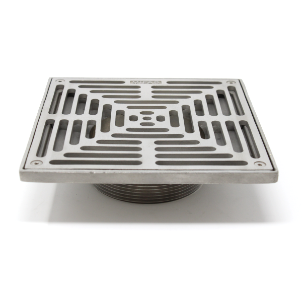 MIFAB XS8-3 8" x 8" Heavy-Duty Square Stainless Steel Strainer