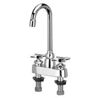 Zurn Z812A2-XL Lead-Free 4" Centerset Faucet with 3-1/2" Gooseneck and Four Arm Handles