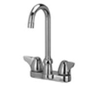 Zurn Z812A3-XL Lead-Free 4" Centerset Faucet with 3-1/2" Gooseneck and Dome Lever Handles