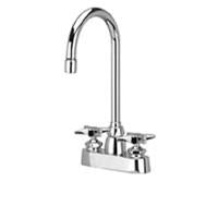 Zurn Z812B2-XL Lead-Free 4" Centerset Faucet with 5-3/8" Gooseneck and Four Arm Handles