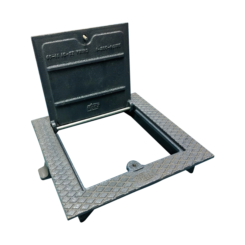 Zurn Z1461 Square Hinged Floor Access Panel, Cast Iron, Bronze or Nickel  Bronze