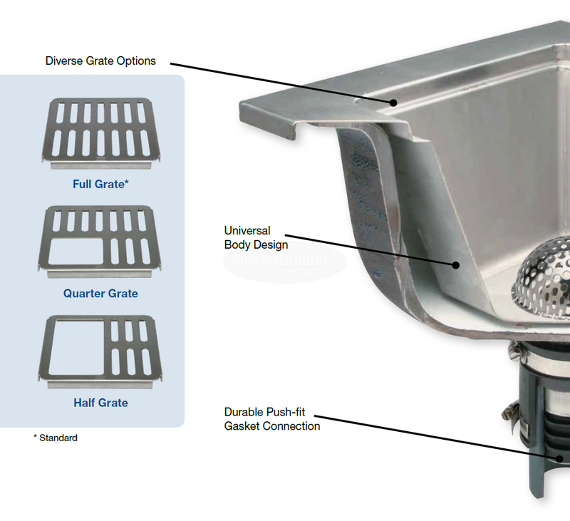 Zurn Z1900-RL - 12" X 12" X 6" Replacement Floor Sink Liner Stainless Steel