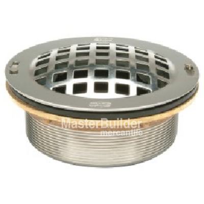 Zurn Z1996-SDL Stainless Steel Drain with Dome Strainer, Lint Basket and Locking Nut