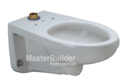 Zurn Z5615-BWL-AM HET Elongated Wall Hung EcoVantage® Flush Valve Toilet with Antimicrobial Glaze