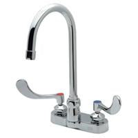 Zurn Z812B4-XL Lead-Free 4" Centerset Faucet with 5-3/8" Gooseneck and 4" Wrist Blade Handles