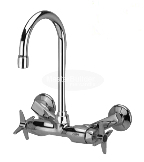 Zurn Z841B2-XL Service Sink Faucet w/ 5-3/8" Gooseneck and Four Arm Handles