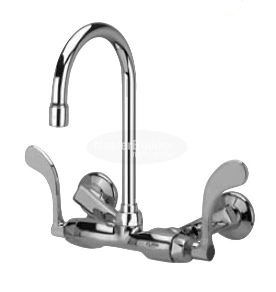 Zurn Z841B4-XL Service Sink Faucet w/ 5-3/8" Gooseneck and 4" Wrist Blade Handles