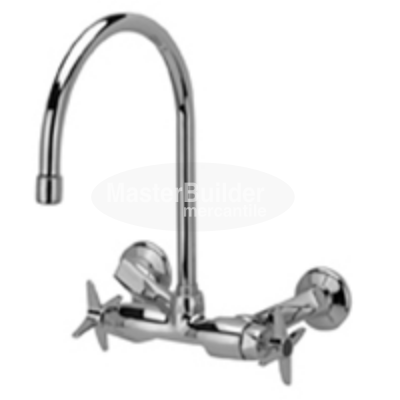 Zurn Z841C2-XL Service Sink Faucet w/ 8" Gooseneck and Four Arm Handles