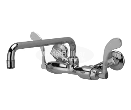 Zurn Z841H4-XL Service Sink Faucet w/ 12" Tubular Spout and 4" Wrist Blade Handles