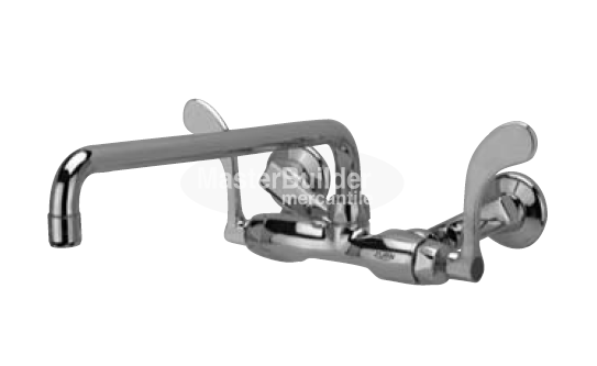 Zurn Z841I4 Service Sink Faucet w/ 14" Tubular Spout and 4" Wrist Blade Handles