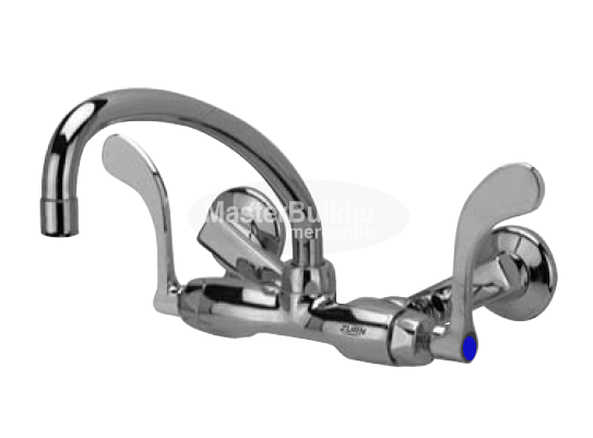 Zurn Z841J4-XL Service Sink Faucet w/ 9-1/2" Tubular Spout and 4" Wrist Blade Handles